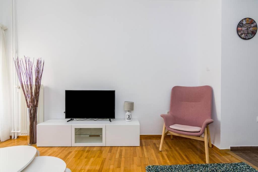 Brand New Decorated Flat For 4 Ppl In Pagrati Apartman Athén Kültér fotó
